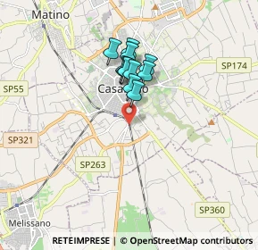Mappa SP 263, 73042 Casarano LE (1.36091)