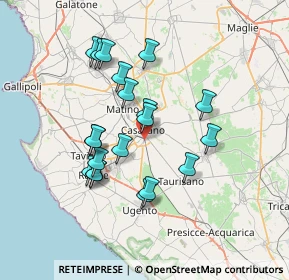 Mappa SP 263, 73042 Casarano LE (6.974)