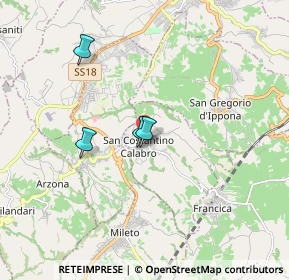 Mappa Via IV Novembre, 89851 San Costantino Calabro VV, Italia (4.207)