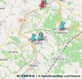 Mappa Via Sabotino, 89851 San Costantino Calabro VV, Italia (4.0735)