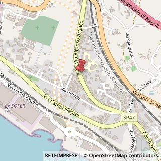 Mappa Via Artiaco Alfonso, 43, 80078 Pozzuoli, Napoli (Campania)