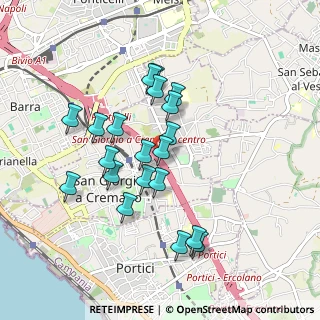 Mappa A3 Napoli - Reggio Calabria, 80046 San Giorgio a Cremano NA, Italia (0.8795)
