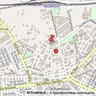 Mappa Via Madonna della Croce, 136, 70022 Altamura, Bari (Puglia)