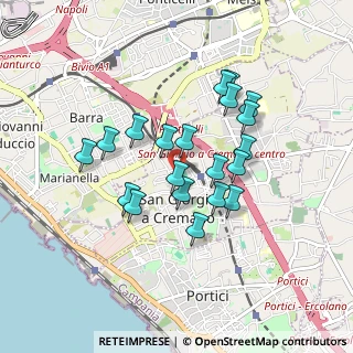 Mappa Via Sandriana, 80046 San Giorgio a Cremano NA, Italia (0.7925)