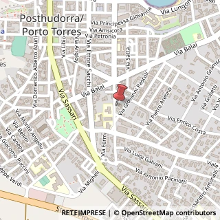 Mappa Via Principe di Piemonte, 61, 07046 Porto Torres, Sassari (Sardegna)