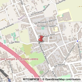 Mappa Via Alessandro Manzoni, Città Metropolitana di Napoli, Italia, 80046 San Giorgio a Cremano, Napoli (Campania)