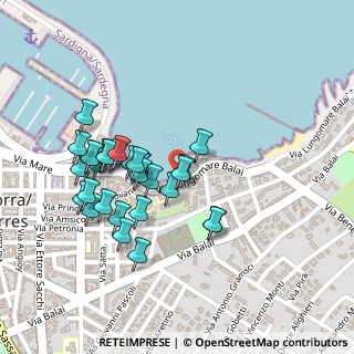 Mappa Via Lungomare Balai, 07046 Porto Torres SS, Italia (0.21)