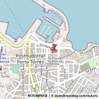 Mappa Via Galileo Galilei, 34, 07046 Porto Torres, Sassari (Sardegna)