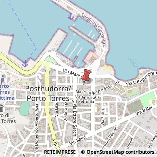 Mappa Via Galileo Galilei, 34, 07046 Porto Torres, Sassari (Sardegna)
