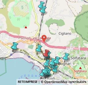 Mappa Area di Servizio Antica Campana Sud, 80078 Pozzuoli NA, Italia (1.3615)