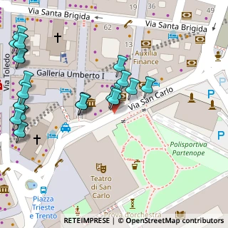 Mappa Via San Carlo, 80100 Napoli NA, Italia (0.05833)