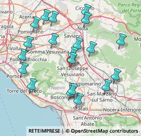 Mappa Via G. Moscati, 80047 San Giuseppe Vesuviano NA, Italia (8.951)