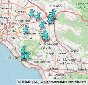 Mappa Via San Leonardo Zabatta, 80044 Ottaviano NA, Italia (7.69933)