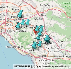 Mappa Via San Leonardo Zabatta, 80044 Ottaviano NA, Italia (6.41833)