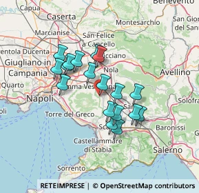 Mappa Via San Leonardo Zabatta, 80044 Ottaviano NA, Italia (11.62056)