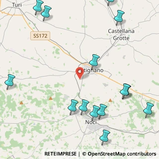 Mappa Via Maestri del lavoro, 70017 Putignano BA, Italia (6.49714)