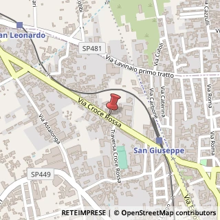 Mappa Via Croce Rossa, 70, 80047 San Giuseppe Vesuviano, Napoli (Campania)