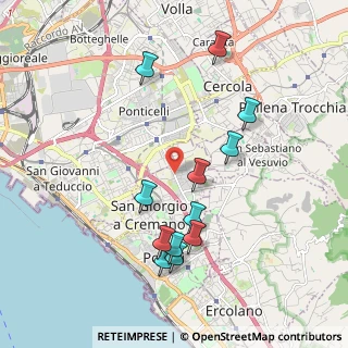 Mappa Centro Sportivo Palaveliero, 80046 San Giorgio a Cremano NA, Italia (2.10833)