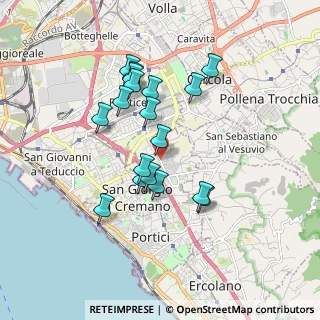 Mappa Centro Sportivo Palaveliero, 80046 San Giorgio a Cremano NA, Italia (1.68167)