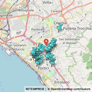 Mappa Centro Sportivo Palaveliero, 80046 San Giorgio a Cremano NA, Italia (1.391)
