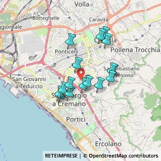 Mappa Centro Sportivo Palaveliero, 80046 San Giorgio a Cremano NA, Italia (1.55063)