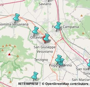 Mappa Via Saviano, 80047 San Giuseppe Vesuviano NA, Italia (5.87909)