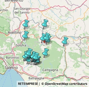 Mappa Contrada Cerrete, 83043 Montella AV, Italia (14.36)