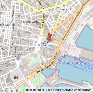 Mappa Piazza municipio 10, 80133 Napoli, Napoli (Campania)