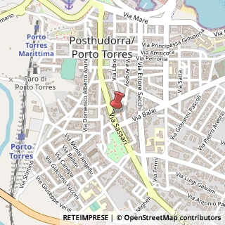 Mappa Via Sassari, 61, 07046 Porto Torres, Sassari (Sardegna)