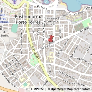 Mappa Via Balai, 29, 07046 Porto Torres, Sassari (Sardegna)