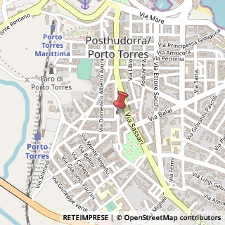 Mappa Corso Vittorio Emanuele, 127, 07046 Porto Torres, Sassari (Sardegna)