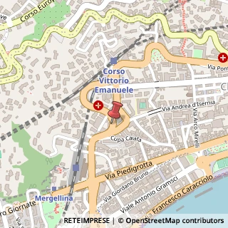 Mappa Corso vittorio emanuele 70/a, 80122 Napoli, Napoli (Campania)