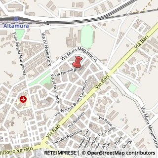 Mappa Via Madonna della Croce, 163, 70022 Altamura, Bari (Puglia)