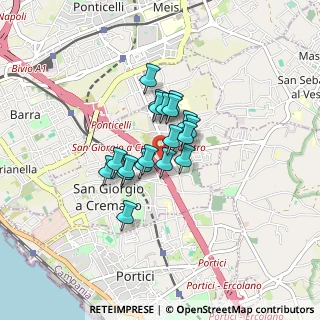 Mappa Via Pittore, 80046 San Giorgio a Cremano NA, Italia (0.55053)