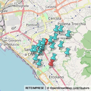 Mappa Via di Vittorio Giuseppe, 80046 San Giorgio a Cremano NA, Italia (1.421)