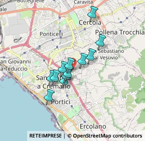 Mappa Via Giuseppe Di Vittorio, 80046 San Giorgio a Cremano NA, Italia (1.3225)