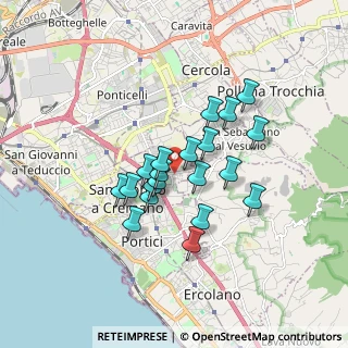 Mappa Via Gennaro Capuozzo, 80046 San Giorgio a Cremano NA, Italia (1.418)