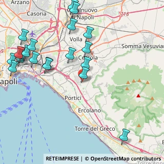 Mappa Via Palmiro Togliatti, 80046 San Giorgio a Cremano NA, Italia (5.738)