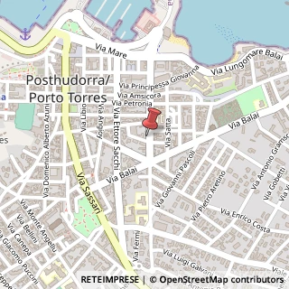 Mappa Via Principe di Piemonte, 48, 07046 Porto Torres, Sassari (Sardegna)