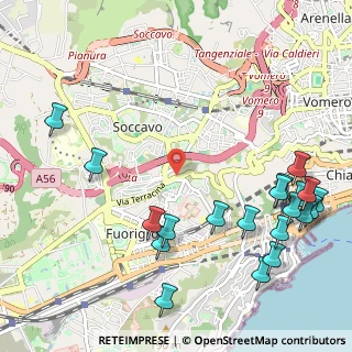 Mappa Via M. da Caravaggio, 80126 Napoli NA, Italia (1.498)