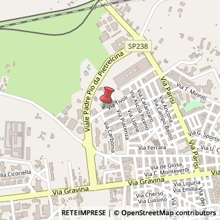 Mappa Via Tivoli, 104, 70022 Altamura, Bari (Puglia)
