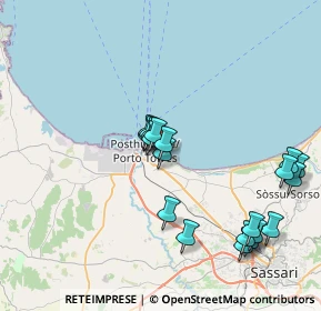 Mappa Via Dalla Chiesa, 07046 Porto Torres SS, Italia (8.331)