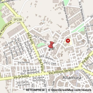 Mappa Via Madonna della Croce, 91, 70022 Altamura, Bari (Puglia)