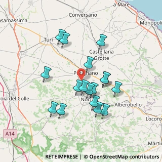 Mappa Putignano, 70017 Zona Industriale BA, Italia (7.02059)