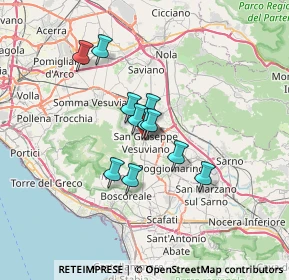 Mappa 80047 San Giuseppe Vesuviano NA, Italia (5.00909)