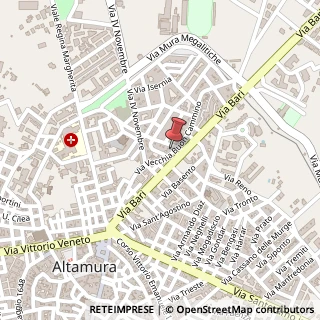 Mappa Via Vecchia Buoncammino, 76, 70022 Altamura, Bari (Puglia)
