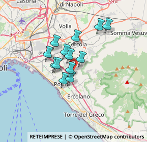 Mappa Via Farina, 80056 Ercolano NA, Italia (2.56385)