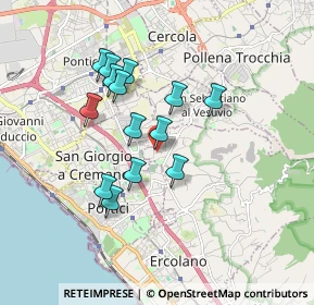 Mappa Via Farina, 80056 Ercolano NA, Italia (1.59929)