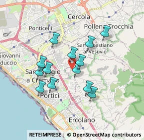 Mappa Via Farina, 80056 Ercolano NA, Italia (1.58846)