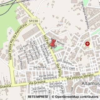Mappa Via parisi 35/a, 70022 Altamura, Bari (Puglia)